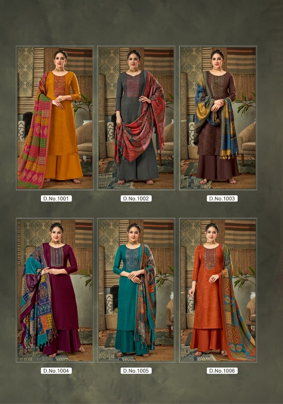 Balaji Nayab Pashmina Casual Wear Wholesale Dress Material Collection